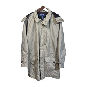 VTG Lands’ End Wool Blanket Lined Barn Coat Canvas Chore Jacket Men’s M Tall